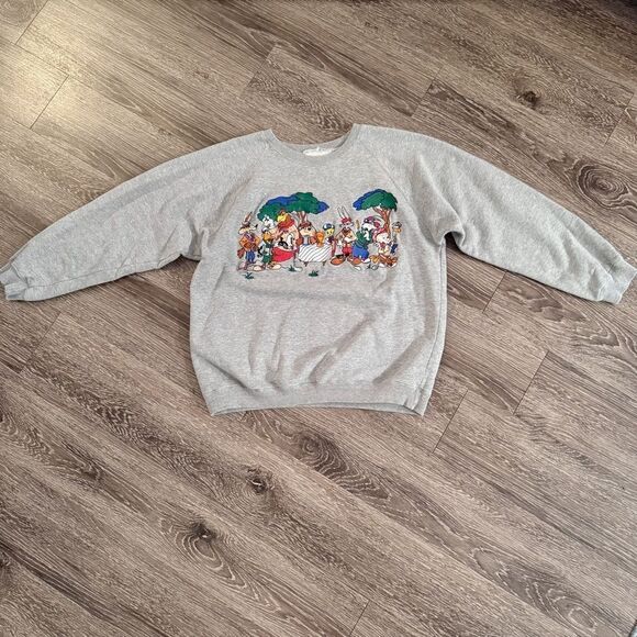 Vintage Looney Tunes Embroidery Sweatshirt - Picture 1 of 8